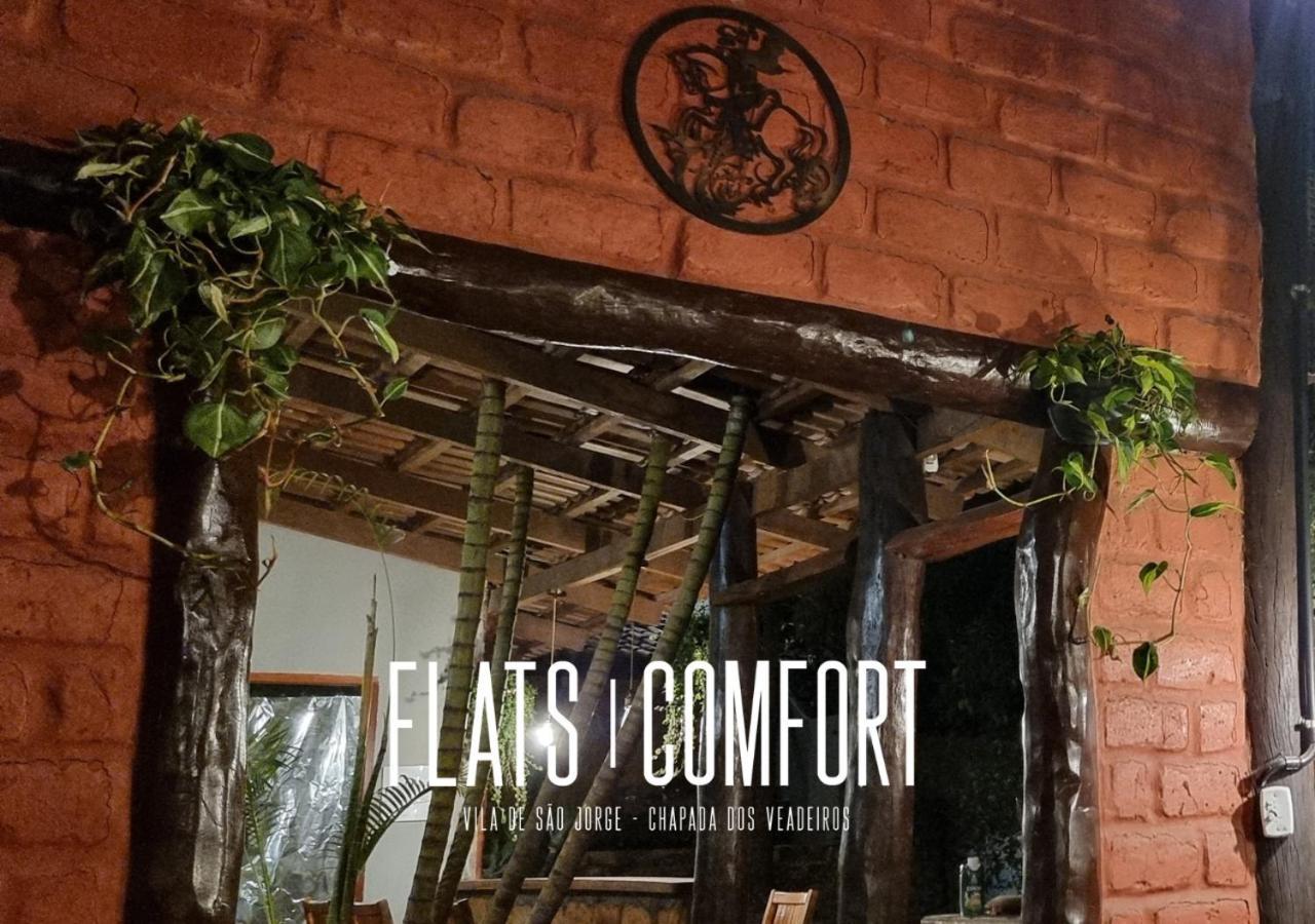 Novidade Flats Comfort Na Vila De Sao Jorge - Chapada Dos Veadeiros Hotel Luaran gambar