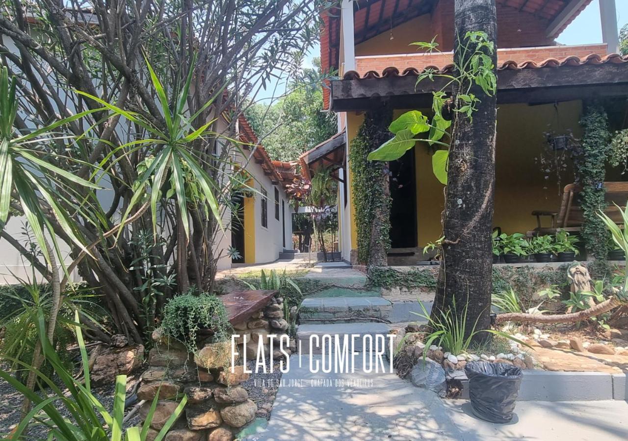 Novidade Flats Comfort Na Vila De Sao Jorge - Chapada Dos Veadeiros Hotel Luaran gambar