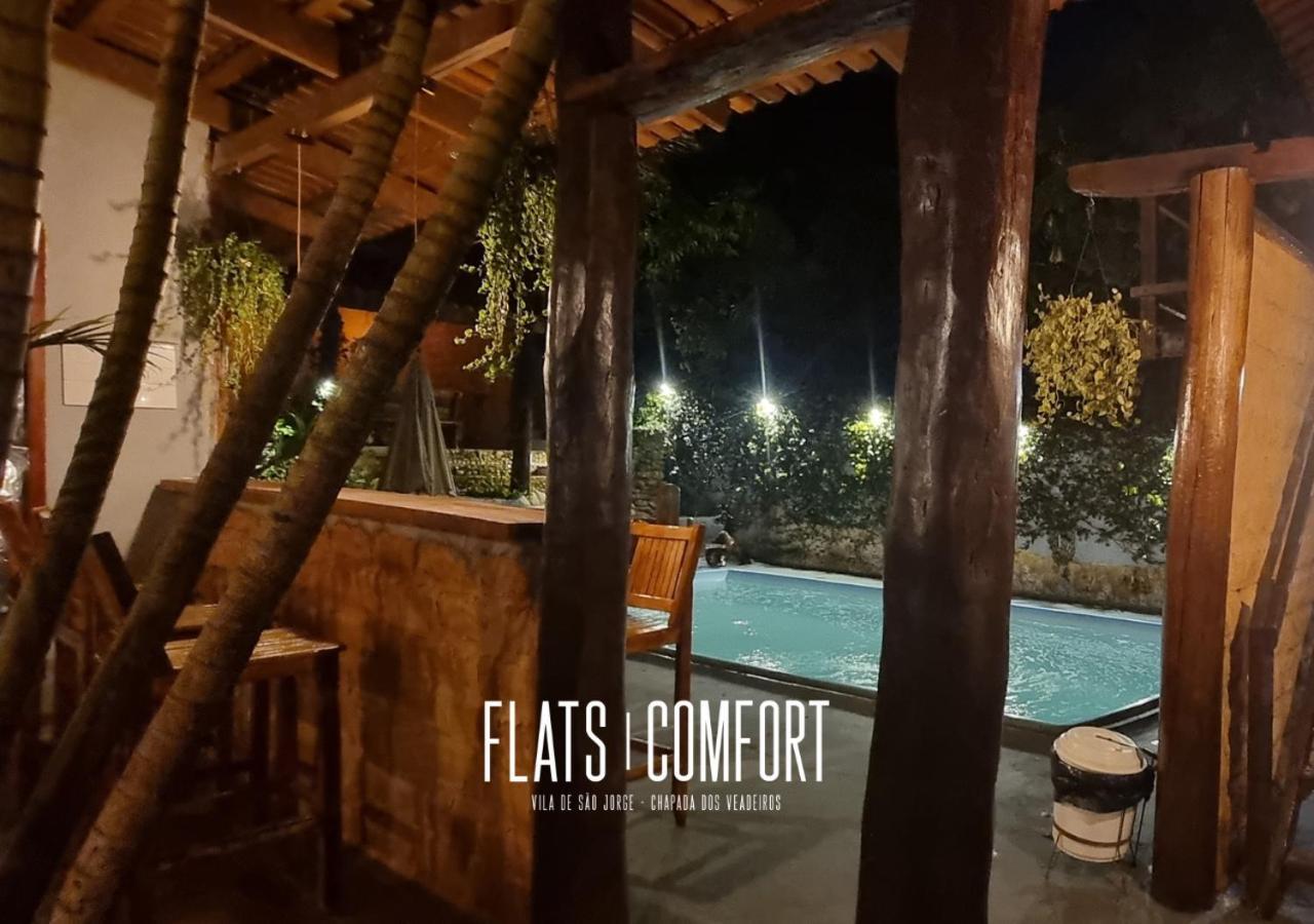 Novidade Flats Comfort Na Vila De Sao Jorge - Chapada Dos Veadeiros Hotel Luaran gambar