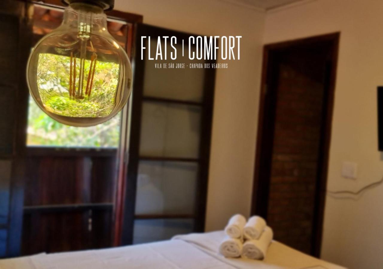 Novidade Flats Comfort Na Vila De Sao Jorge - Chapada Dos Veadeiros Hotel Luaran gambar