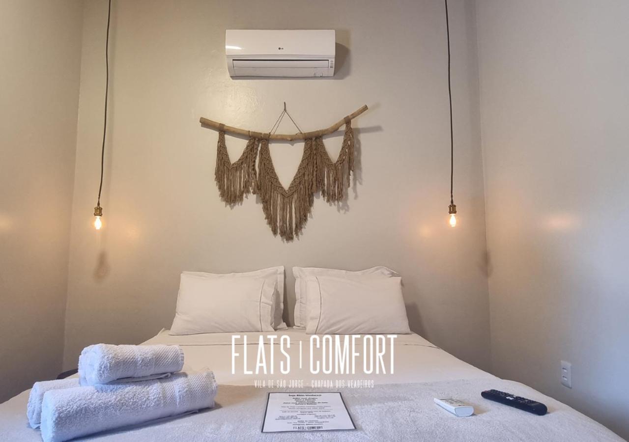 Novidade Flats Comfort Na Vila De Sao Jorge - Chapada Dos Veadeiros Hotel Luaran gambar