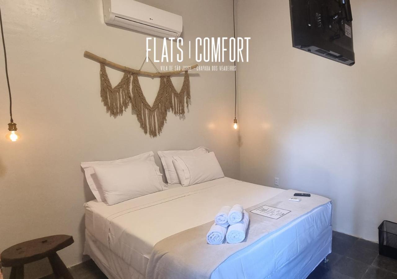 Novidade Flats Comfort Na Vila De Sao Jorge - Chapada Dos Veadeiros Hotel Luaran gambar