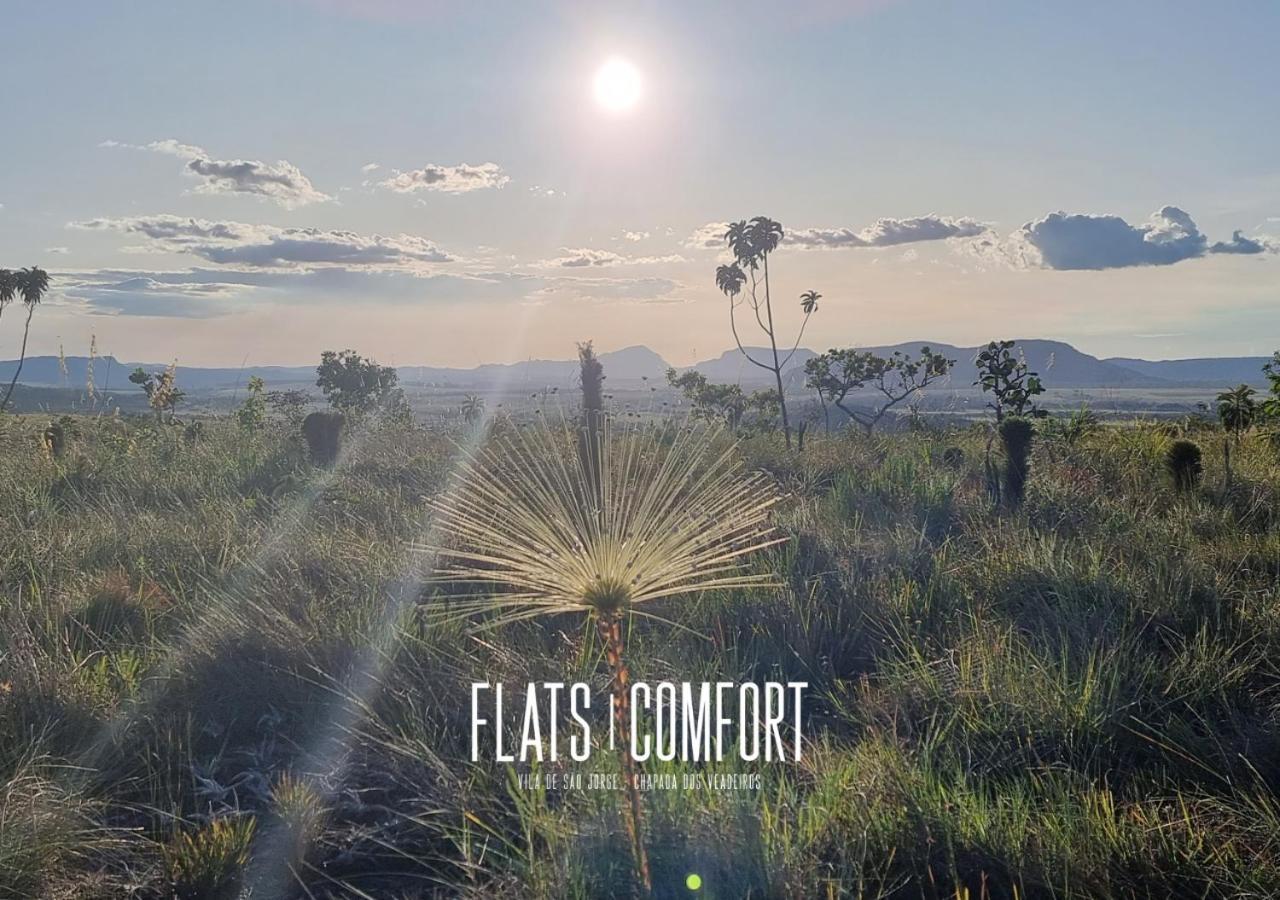 Novidade Flats Comfort Na Vila De Sao Jorge - Chapada Dos Veadeiros Hotel Luaran gambar