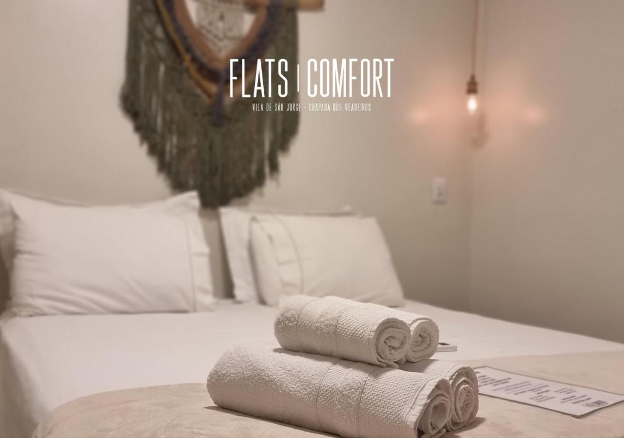 Novidade Flats Comfort Na Vila De Sao Jorge - Chapada Dos Veadeiros Hotel Luaran gambar